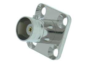 BNC Type Connector,UG-290  Female 4 Corner Panel Mount